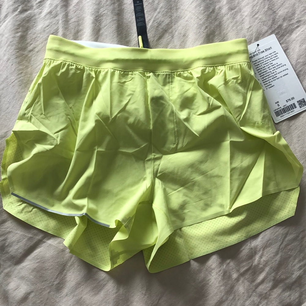 Men’s lulu lemon fast and free short 3”